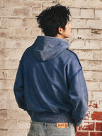 S45 Thread Destruction Washed Hoodie