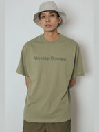 Wassup Basic Large Logo Print Tee