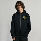 ANTIDOTE Embroidered Basic Zipper Hoodie