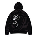 S45 Skull Swirl Embroidered Knit Hoodie