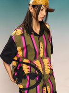 YADcrew Full Print Toothbrush Short Sleeve Shirt