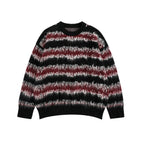 F3F Select Gradient Striped Fuzzy Knit Sweater