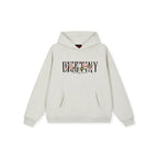DICETINY Basic Logo Rose Floral Print Hoodie