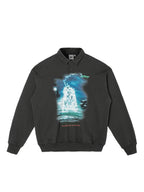 F2CE Retro Vintage Print Polo Sweatshirts