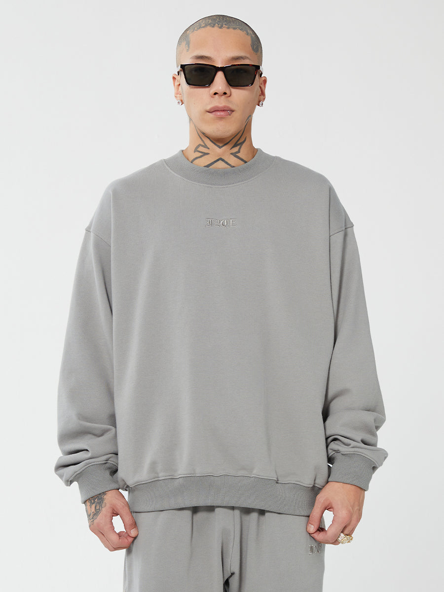 F2CE Embroidered LOGO Basic Pullover Sweatshirts