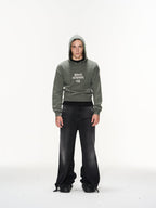 BLIND NO PLAN Basic LOGO Knit Hoodie