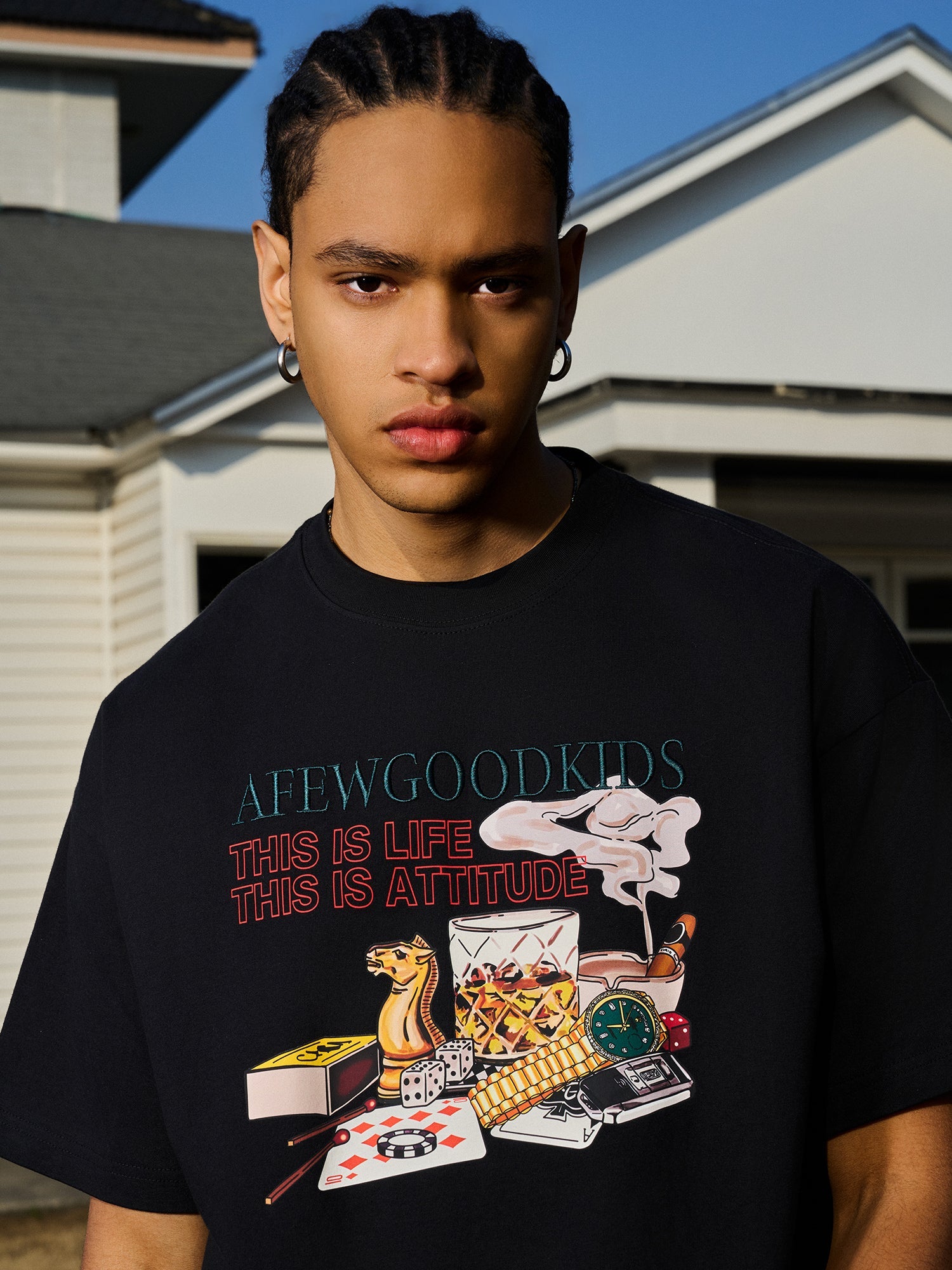 AFGK Cigarette Vintage Party Graphic Tee