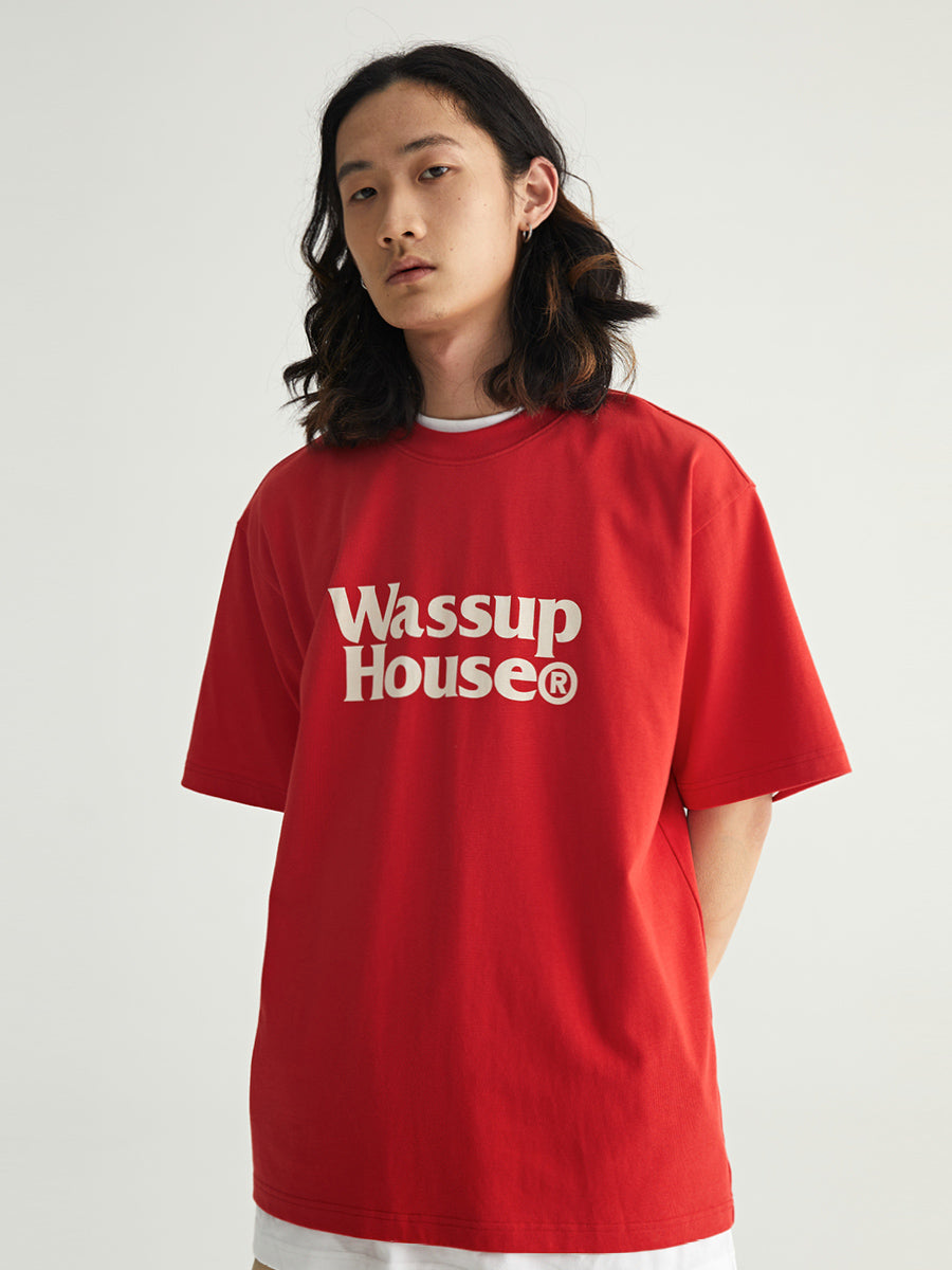 Wassup House Basic Logo Print Tee