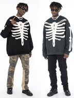 Patch Skeleton Sweatshirts