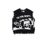 S45 Portrait Rock Destruction Knit Vest
