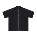 ANTIDOTE Zipper Studded Nylon Shirt