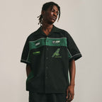 ANTIDOTE Nylon Patchwork Lapel Shirt