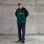 Star Circle Letter Knit Sweater