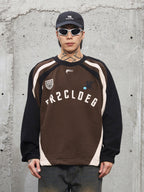 F2CE Splicing Printing Embroidery Sweatshirts