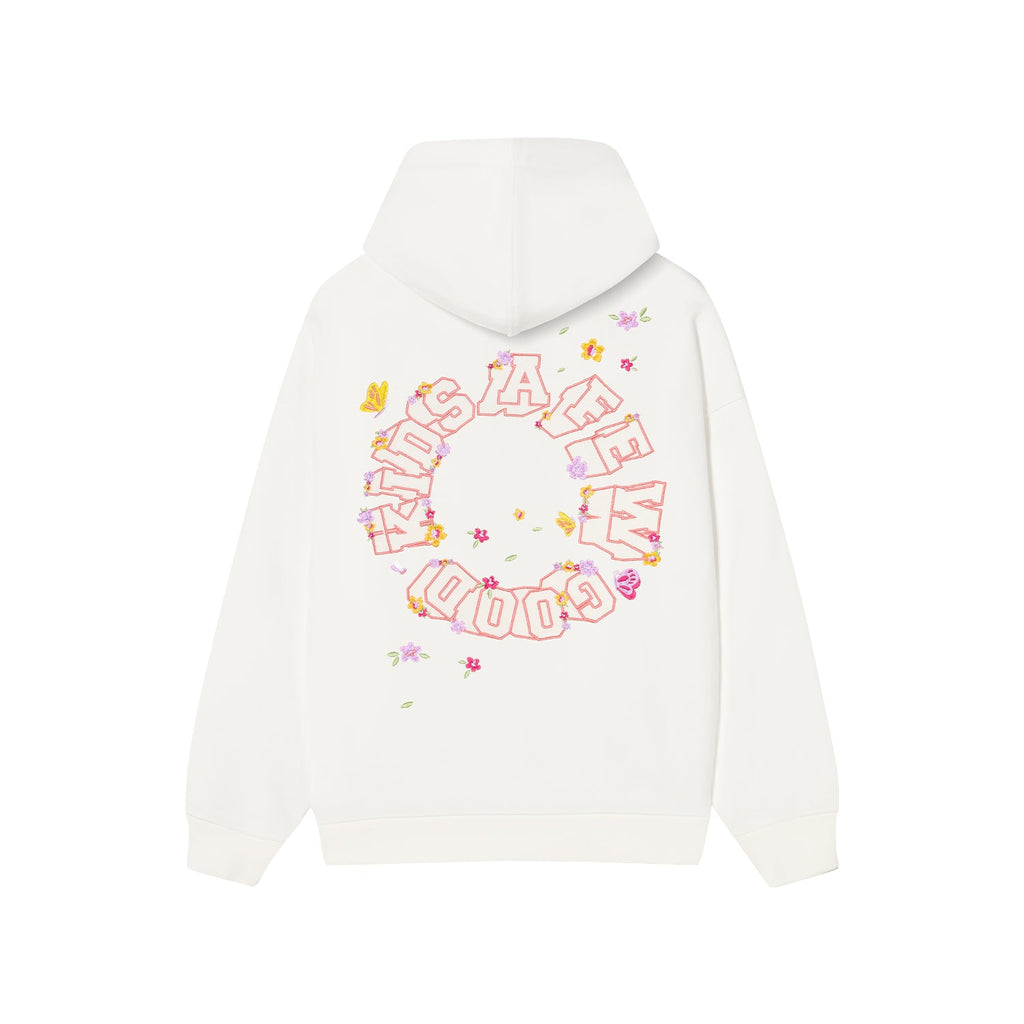 AFGK Butterfly Flower Flying Embroidery Hoodie