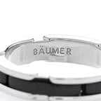 18K White Gold Black Ceramic Small Ultra Ring 59 8.75