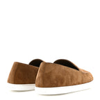 Suede Goatskin Mens Julian Loafers 42 Brun Frume