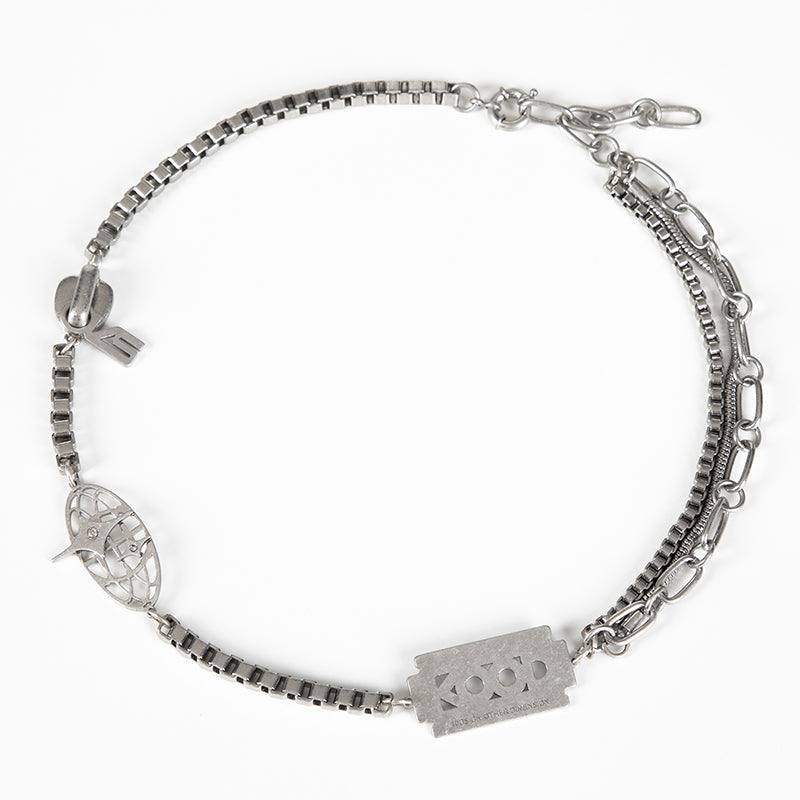 SALUTE ACADEMY x K.O.O.D KS Blade Multi Chain Necklace