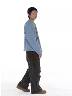 EVILKNIGHT(EK) Crazy Punk Printed Sweatshirt