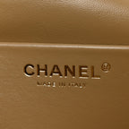 Suede Calfskin Souplissimo Maxi Flap Dark Beige
