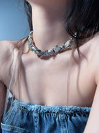 Nbostore Strawberry Full Of Diamonds Necklace