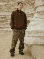 Wassup House Half Zipper Logo Sweatshirt