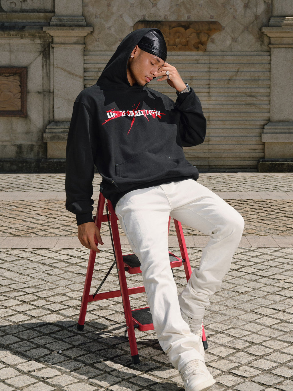 Small Town Kid Arsenal Logo Print Hoodie