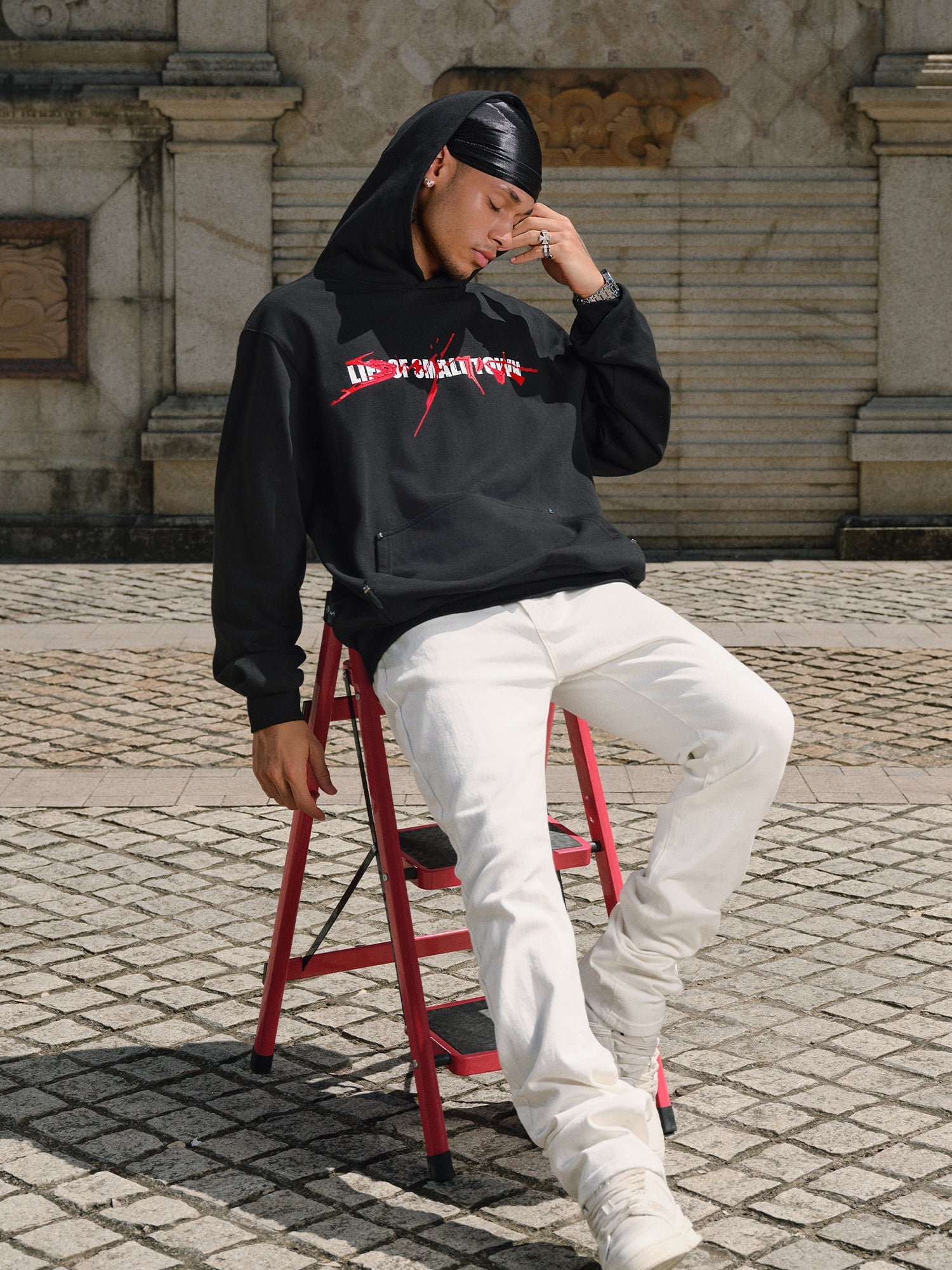 Small Town Kid Arsenal Logo Print Hoodie