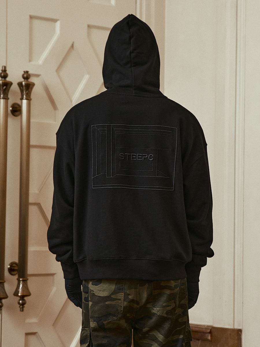 STEEPC Frame Embroidered Hoodie