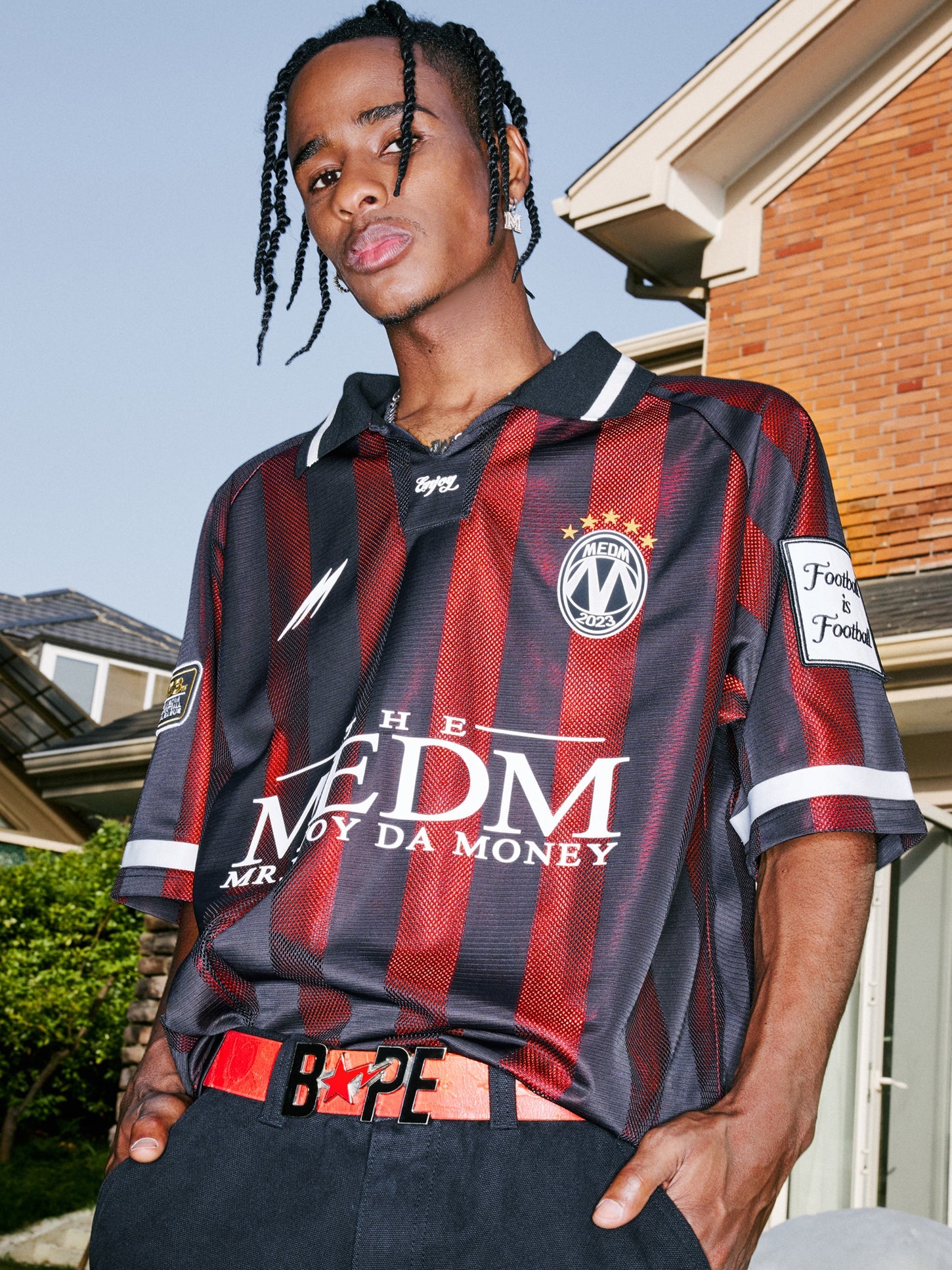 MEDM Vintage Soccer Jersey Polo