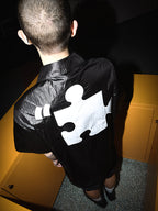 YADcrew Plastic Pattern Fabric Short Sleeved Shirt