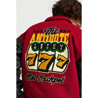 ANTIDOTE Lucky 777 Embroidered Varsity Baseball Jacket
