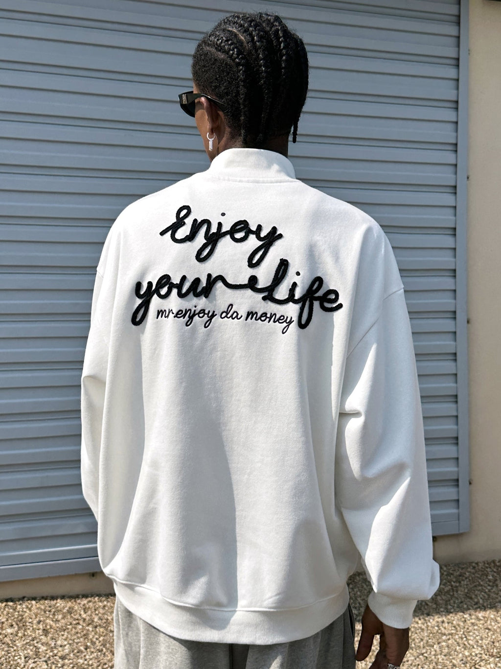MEDM Logo Half High Neck Sweatshirt