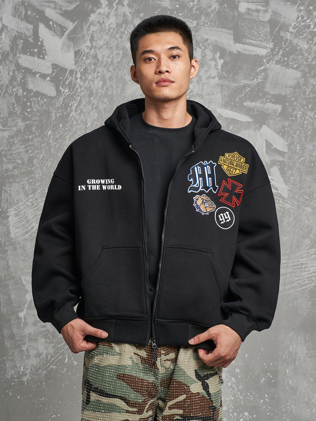 F3F Select 99 Embroidered Zip Up Hoodie