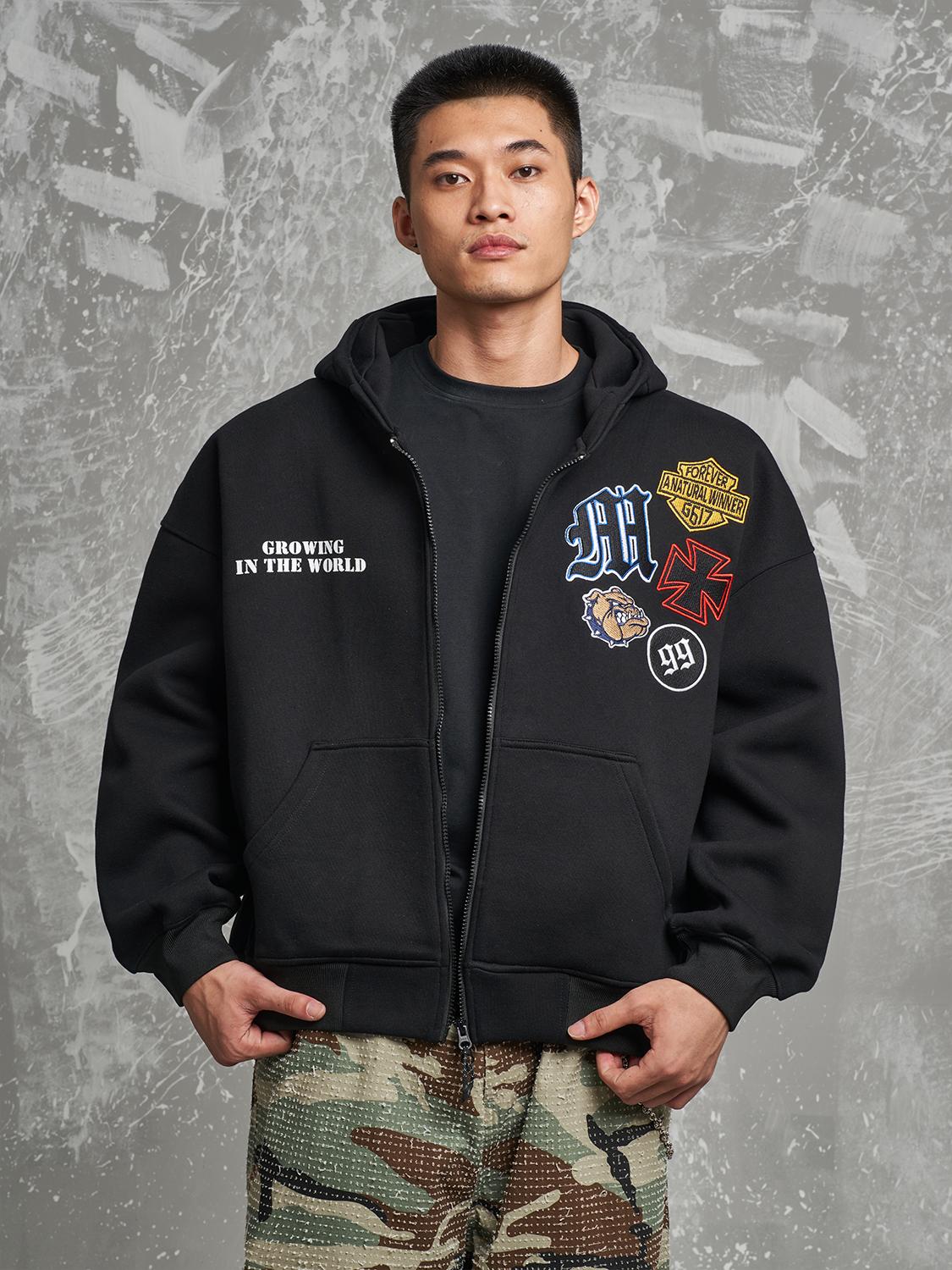F3F Select 99 Embroidered Zip Up Hoodie