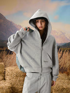 YADcrew Short Air Layer Zip Up Hoodie