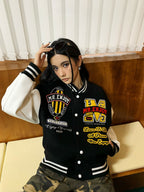 MEDM Patchwork Embroidered Baseball Jacket