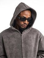 F3F Select Wasteland Distressed Zip Up Hoodie