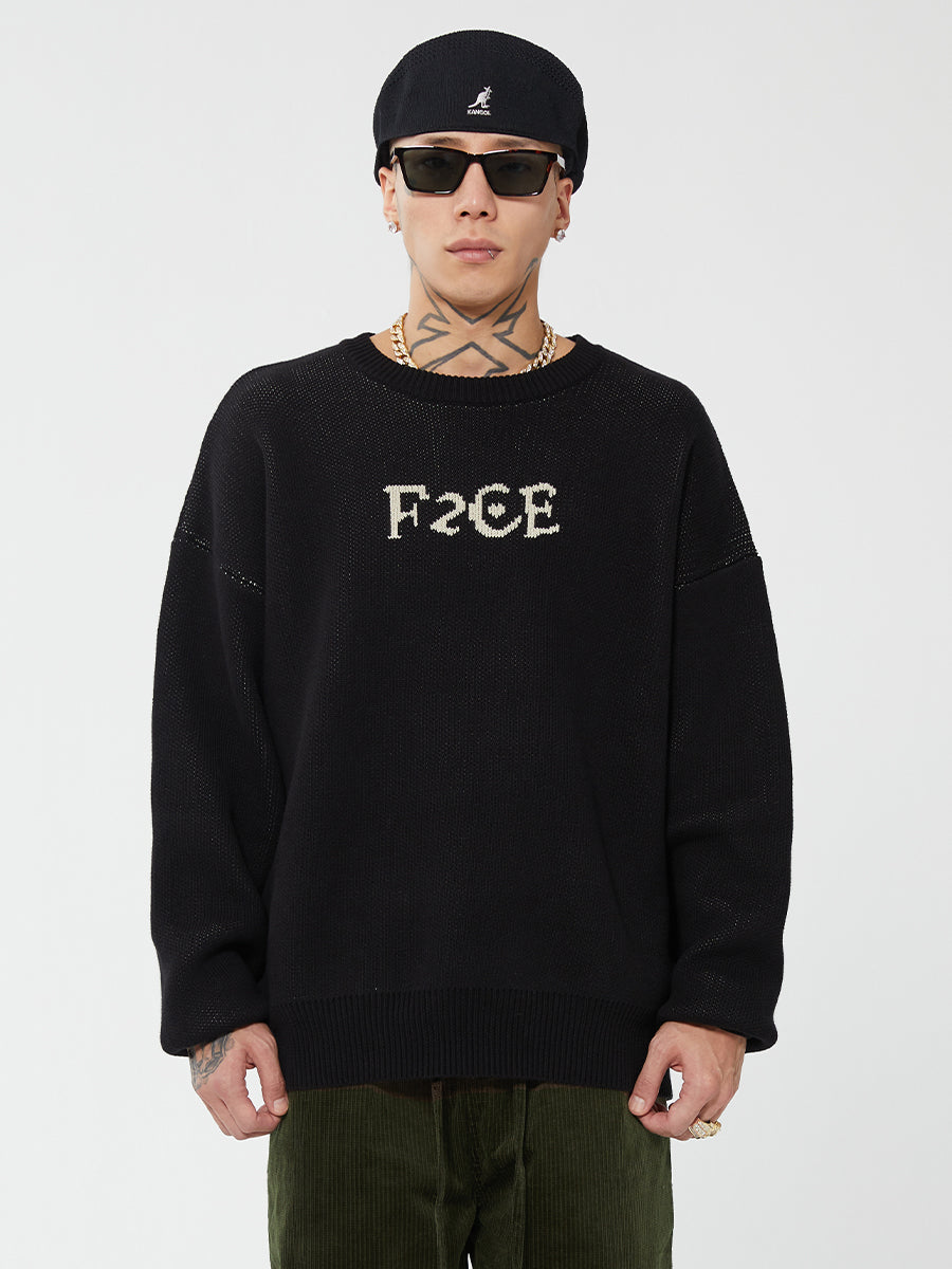 F2CE Love Heart LOGO Knit Sweater