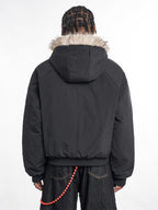 F3F Select Fur Lining Hoodie MA-1 Bomber Flight Jacket