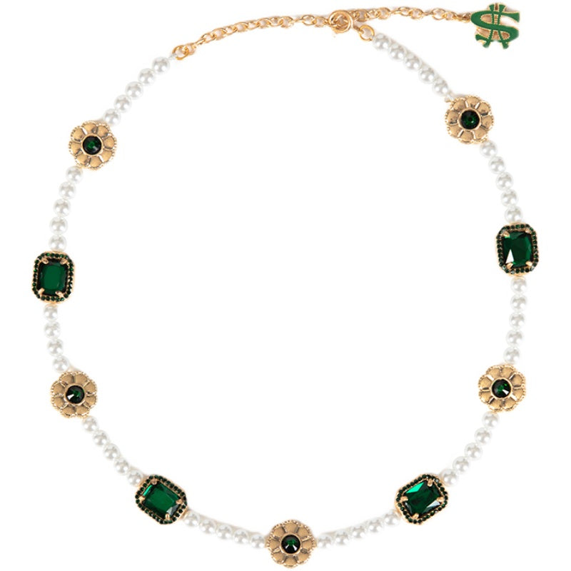 SALUTE Daisy Flower Gemstone Necklace