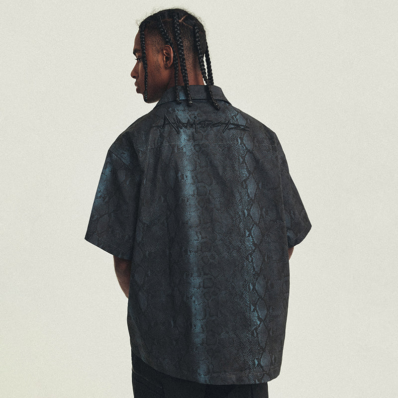 ANTIDOTE Cuban Collar Short Sleeve Shirt