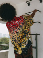 ANTIDOTE  Hawaiian Flower Short Sleeved Cuban Shirt
