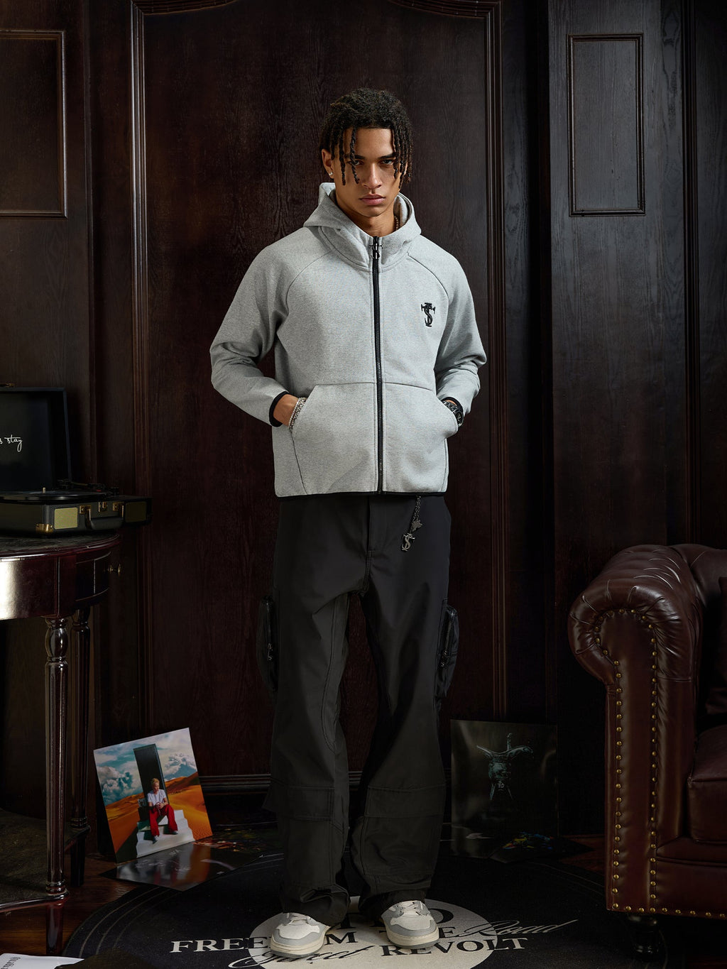 Small Town Kid Basic Windwalker Zip Up Hoodie
