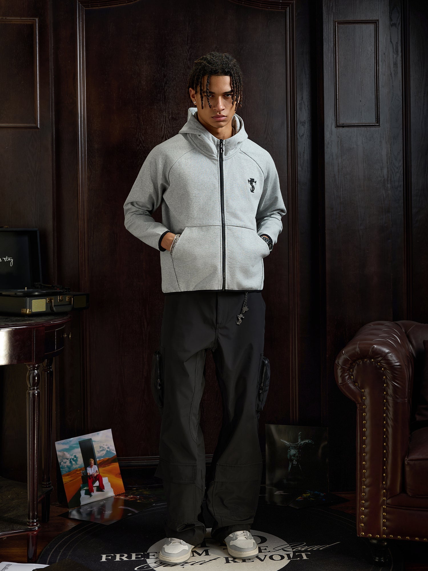 Small Town Kid Basic Windwalker Zip Up Hoodie