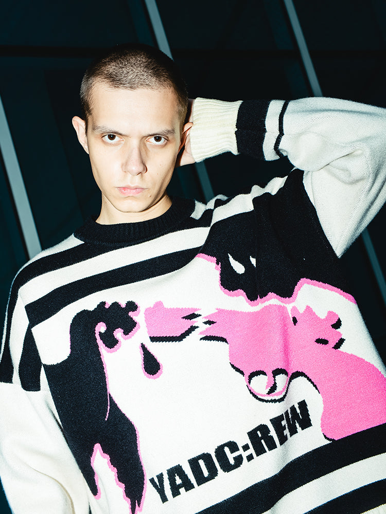 YADcrew Peace Dove Knit Sweater