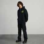 ANTIDOTE Embroidered Basic Zipper Hoodie