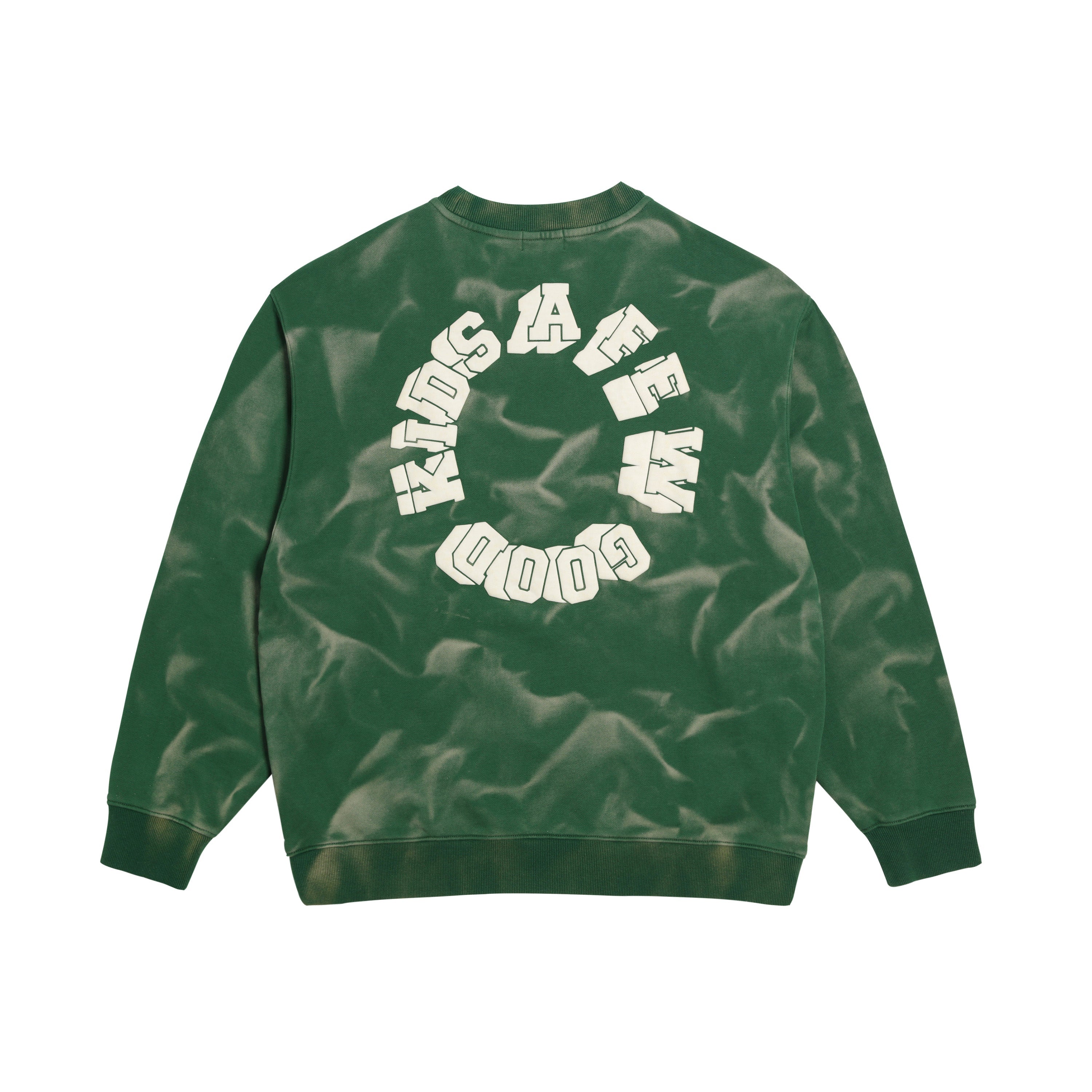 AFGK Wave Pattern Washed Old Sweatshirt