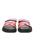 Satin Crepe Chypre Sandals 37.5 Rose Peche Violet Petale