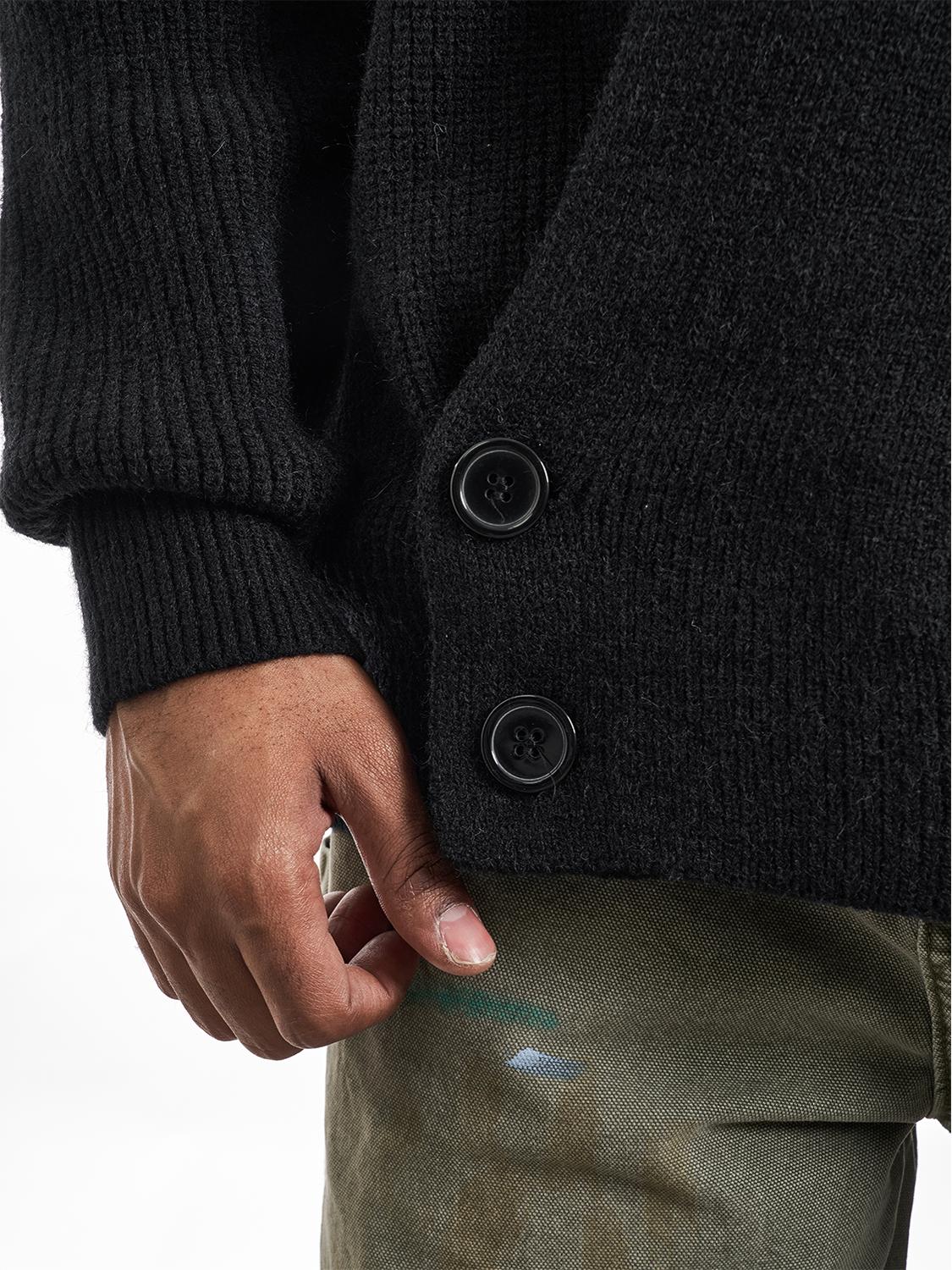 F3F Select Irregular Slant Button Knit Cardigan